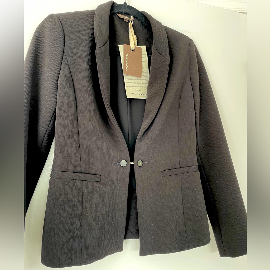 Manila Grace Black Jacket Xs